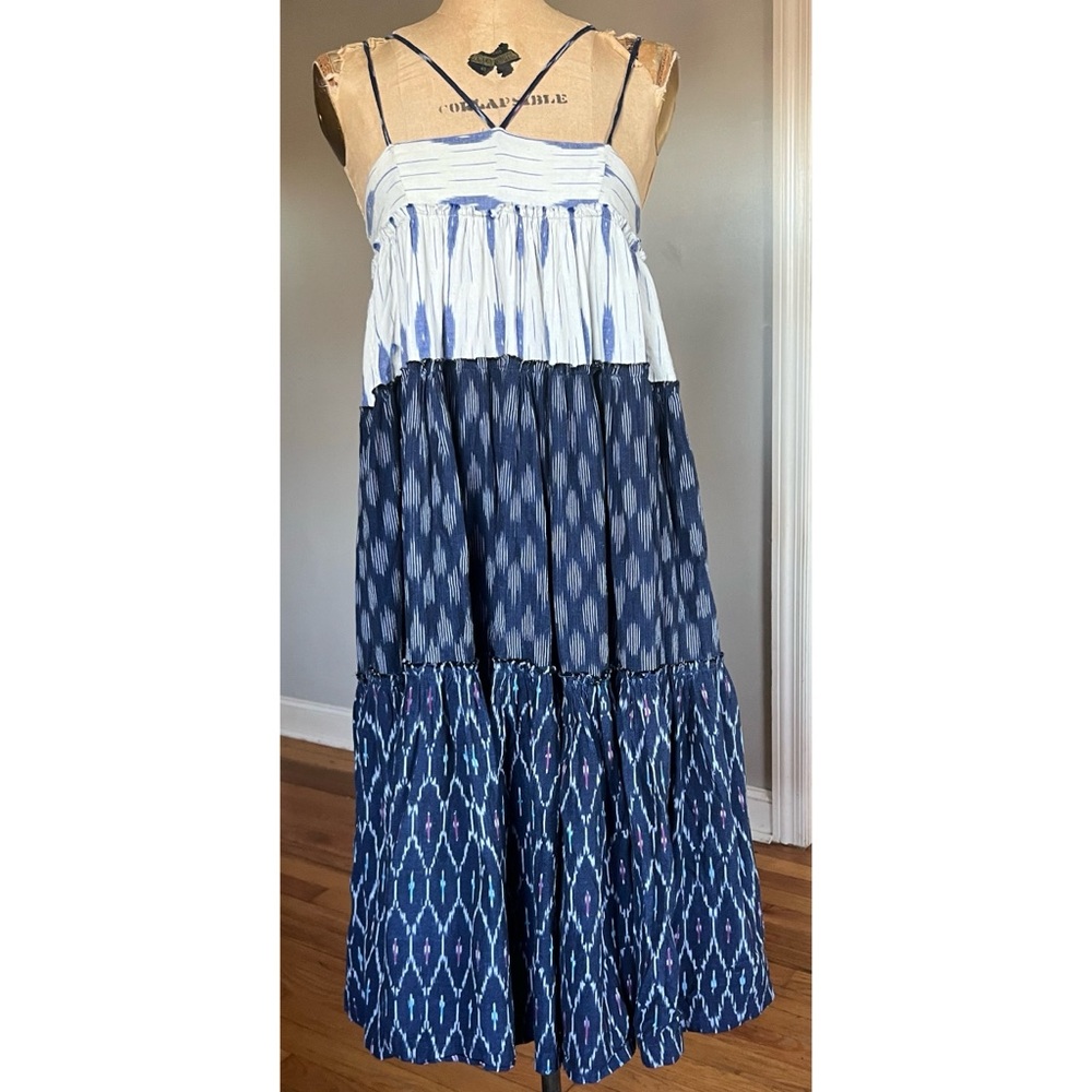 Free People Sweet Summer Mixed Print Cotton Dress S